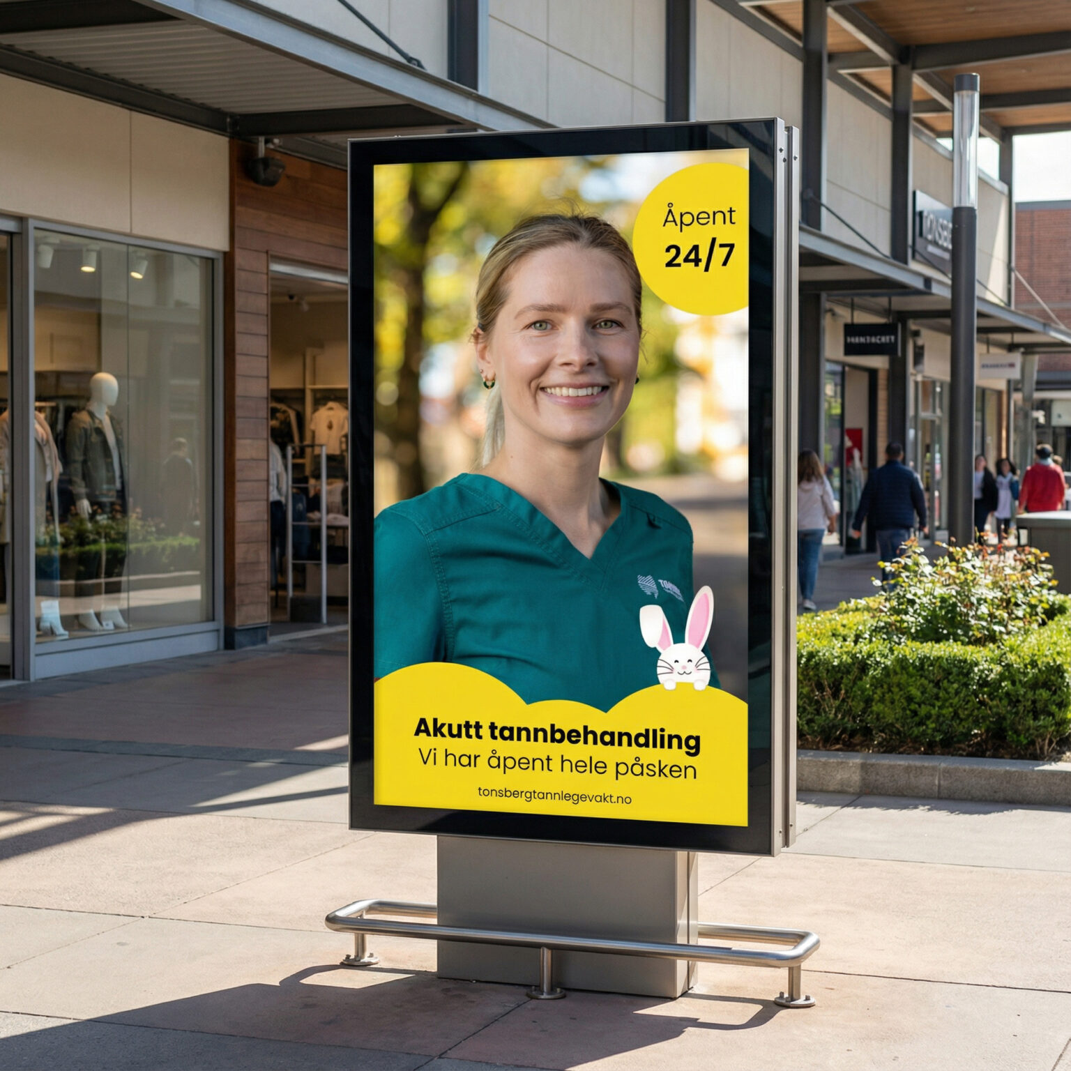 Bilde av Tønsberg Tannlegevakt banner på display banner